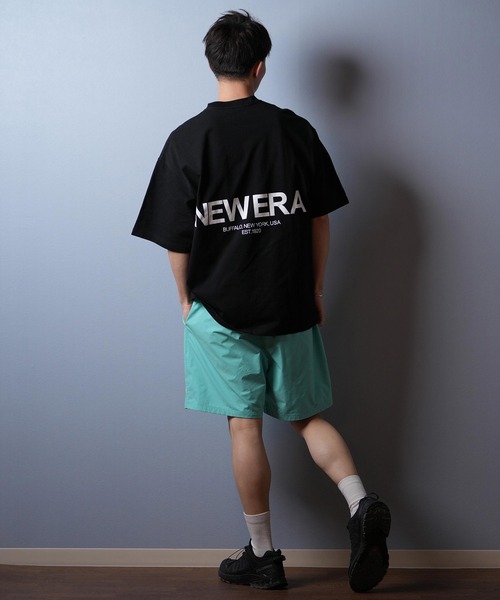 NEW ERA（ニューエラ）の「【ムラサキスポーツ限定】NEW ERA/ニューエラ 半袖Tシャツ バックプリント 14670928/14670929/14670930/14670931（Tシャツ/カットソー・メンズ・ライトブルー/ブラック/ホワイト/ストーン・M/L/XL/XXL）」の9枚目の写真