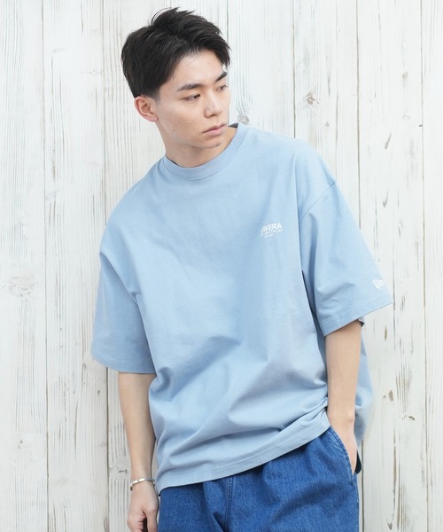 NEW ERA（ニューエラ）の「【ムラサキスポーツ限定】NEW ERA/ニューエラ 半袖Tシャツ バックプリント 14670928/14670929/14670930/14670931（Tシャツ/カットソー・メンズ・ライトブルー/ブラック/ホワイト/ストーン・M/L/XL/XXL）」の10枚目の写真