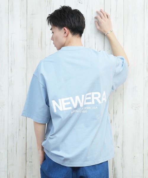NEW ERA（ニューエラ）の「【ムラサキスポーツ限定】NEW ERA/ニューエラ 半袖Tシャツ バックプリント 14670928/14670929/14670930/14670931（Tシャツ/カットソー・メンズ・ライトブルー/ブラック/ホワイト/ストーン・M/L/XL/XXL）」の11枚目の写真