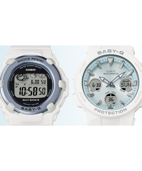 BABY-G(ベイビージー)の「Spring Package 2025 / BGR-3003SP-7JR(デジタル腕時計・レディース・ホワイト×ブルー・FREE)」の5枚目の写真