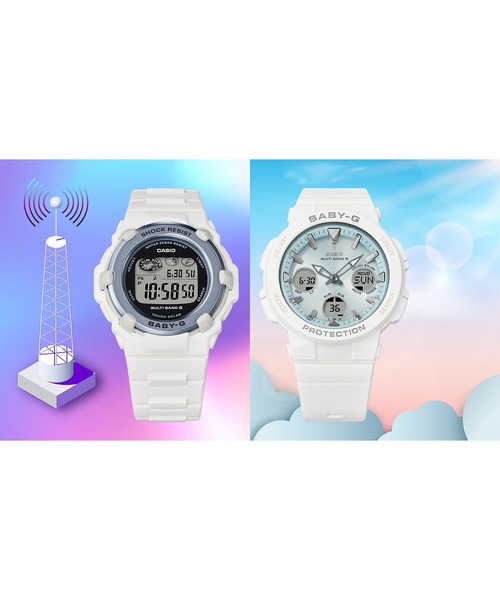 BABY-G(ベイビージー)の「Spring Package 2025 / BGR-3003SP-7JR(デジタル腕時計・レディース・ホワイト×ブルー・FREE)」の4枚目の写真