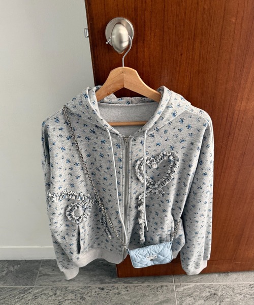 idem イデム　heart frill hoodie/ハートフリルフーディー heart frill hoodie／ハートフリルフーディ（パーカー）｜idem（イデム