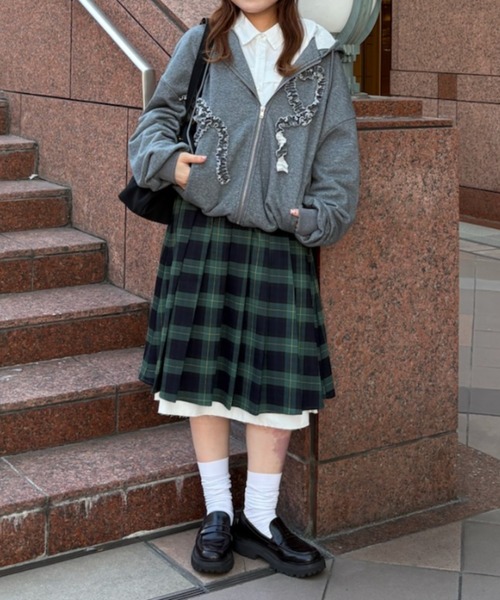 idem イデム　heart frill hoodie ハートフリルフーディー heart frill hoodie／ハートフリルフーディ（パーカー）｜idem