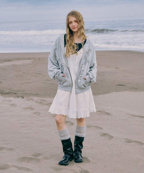 heart frill hoodie／ハートフリルフーディ（パーカー）｜idem