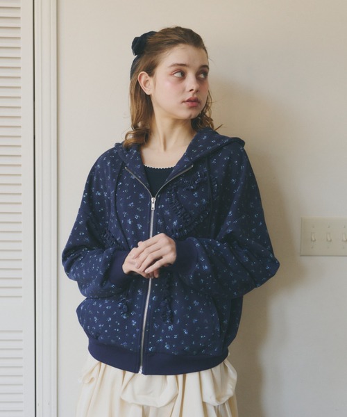 idem イデム　heart frill hoodie/ハートフリルフーディー heart frill hoodie／ハートフリルフーディ（パーカー）｜idem（イデム