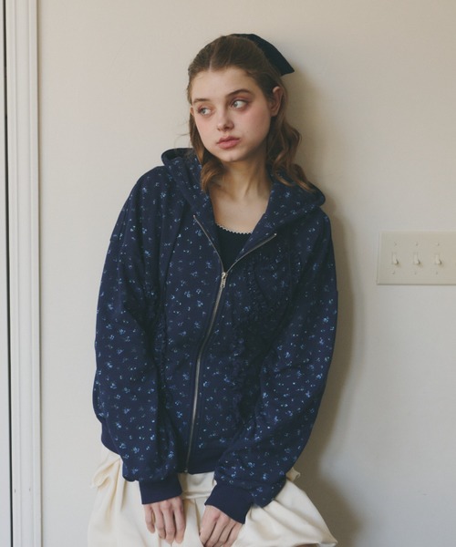ここ　idem ハートフリル　パーカー heart frill hoodie／ハートフリルフーディ（パーカー）｜idem（イデム
