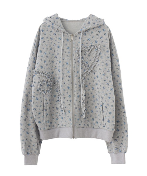 ここ　idem ハートフリル　パーカー heart frill hoodie – idem