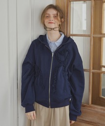idem（イデム）の「heart frill hoodie／ハートフリルフーディ（パーカー）」