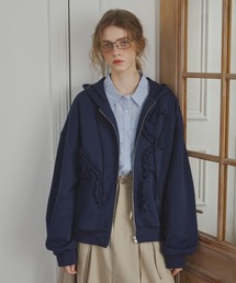 idem（イデム）の「heart frill hoodie／ハートフリルフーディ（パーカー）」