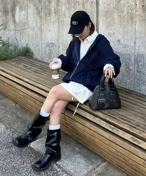 heart frill hoodie／ハートフリルフーディ（パーカー）｜idem