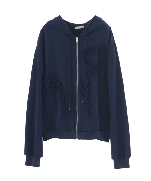 idem イデム　heart frill hoodie heart frill hoodie – idem
