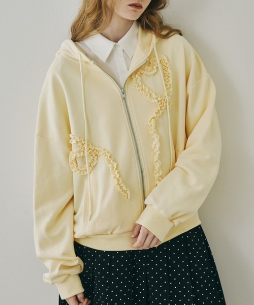 heart frill hoodie／ハートフリルフーディ（パーカー）｜idem