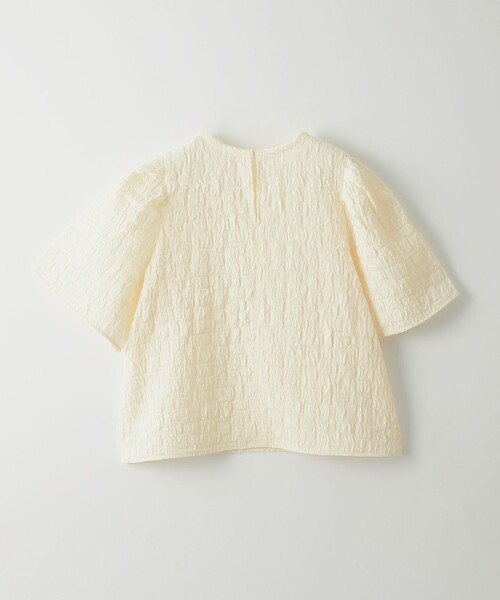 EMMEL REFINES（エメルリファインズ）の「＜EMMEL REFINES＞EM フクレジャカード クルーネック ブラウス（シャツ/ブラウス・レディース・オフホワイト/ブラック・FREE）」の8枚目の写真