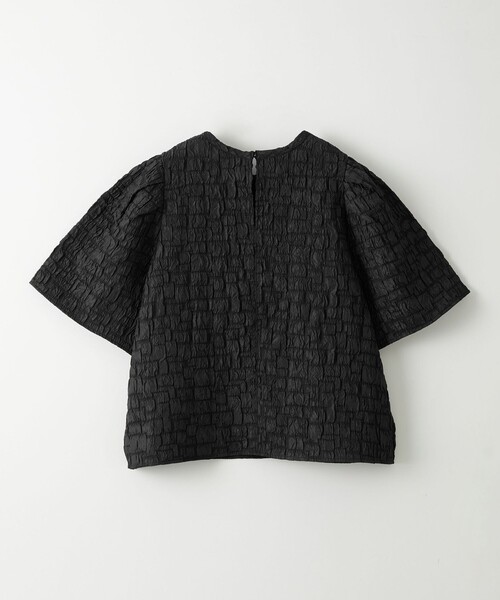 EMMEL REFINES（エメルリファインズ）の「＜EMMEL REFINES＞EM フクレジャカード クルーネック ブラウス（シャツ/ブラウス・レディース・オフホワイト/ブラック・FREE）」の15枚目の写真