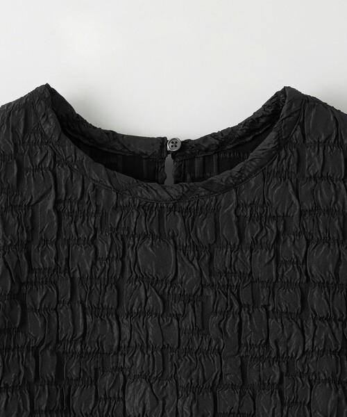 EMMEL REFINES（エメルリファインズ）の「＜EMMEL REFINES＞EM フクレジャカード クルーネック ブラウス（シャツ/ブラウス・レディース・オフホワイト/ブラック・FREE）」の16枚目の写真