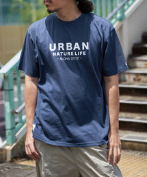 【親子コーデ】URBAN NATURE LIFE アーバンネイチャーライフ フロッキープリントTシャツ