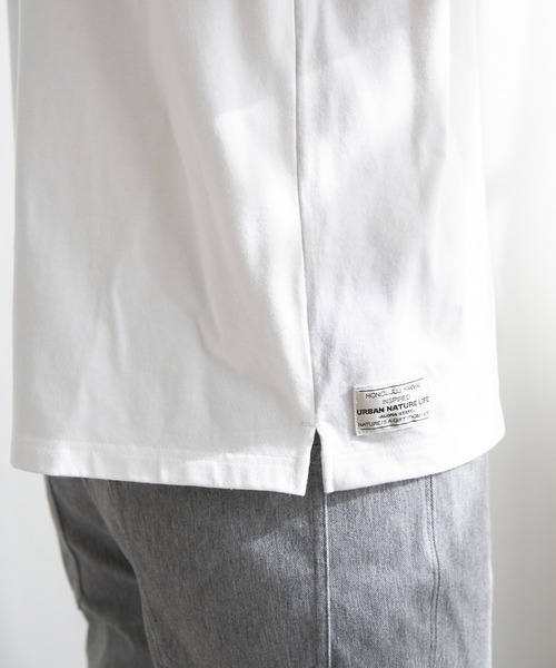 ikka（イッカ）の「【親子コーデ】URBAN NATURE LIFE アーバンネイチャーライフ フロッキープリントTシャツ（Tシャツ/カットソー・メンズ・ホワイト/ブラック/ネイビー/ベージュ・M/L/XL/S）」の22枚目の写真
