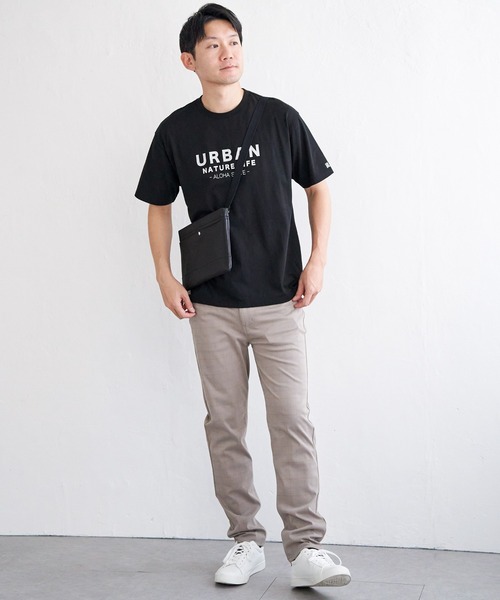 ikka（イッカ）の「【親子コーデ】URBAN NATURE LIFE アーバンネイチャーライフ フロッキープリントTシャツ（Tシャツ/カットソー・メンズ・ホワイト/ブラック/ネイビー/ベージュ・M/L/XL/S）」の15枚目の写真