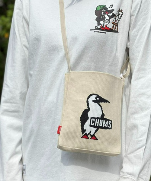 CHUMS(チャムス)の「【CHUMS】 Jacquard Knit Mini Shoulder Bag ジャガードニットミニショルダーバッグ(ショルダーバッグ・メンズ・ベージュ/ブラック/ブラック系その他・FREE)」の3枚目の写真