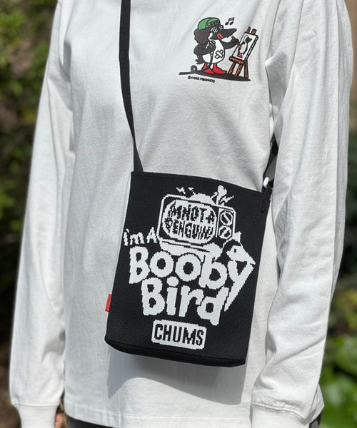 CHUMS(チャムス)の「【CHUMS】 Jacquard Knit Mini Shoulder Bag ジャガードニットミニショルダーバッグ(ショルダーバッグ・メンズ・ベージュ/ブラック/ブラック系その他・FREE)」の1枚目の写真