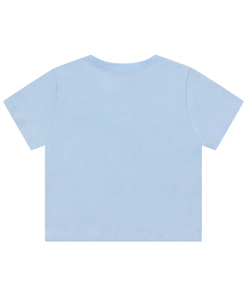MUCENT（ムセント）の「MUCENT／ＷハートレタリングT（Tシャツ/カットソー・レディース・ライトブルー/ピンク/ホワイト・SMALL）」の8枚目の写真