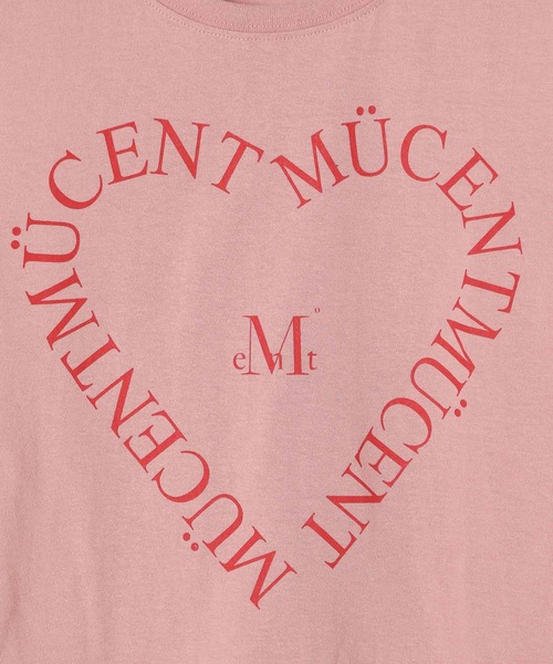 MUCENT（ムセント）の「MUCENT／ＷハートレタリングT（Tシャツ/カットソー・レディース・ライトブルー/ピンク/ホワイト・SMALL）」の22枚目の写真