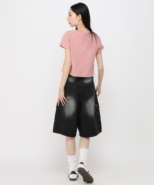 MUCENT（ムセント）の「MUCENT／ＷハートレタリングT（Tシャツ/カットソー・レディース・ライトブルー/ピンク/ホワイト・SMALL）」の14枚目の写真