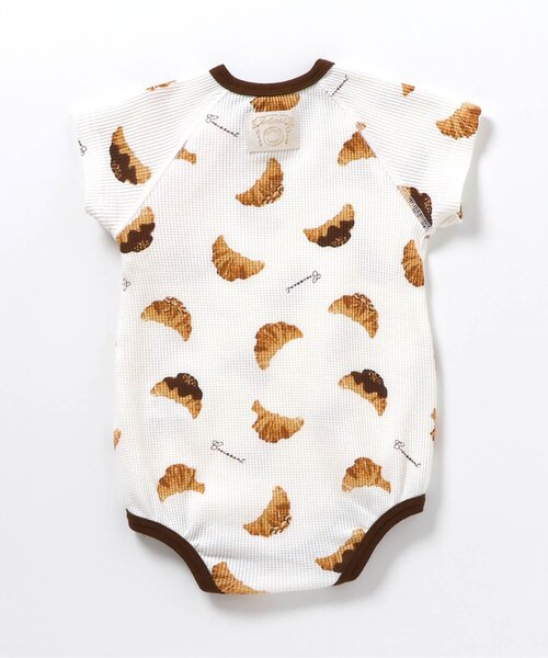 apres les cours(アプレレクール)の「おやつ柄ボディースーツ(ロンパース・キッズ・アイボリー/ピンク・80/70)」の15枚目の写真