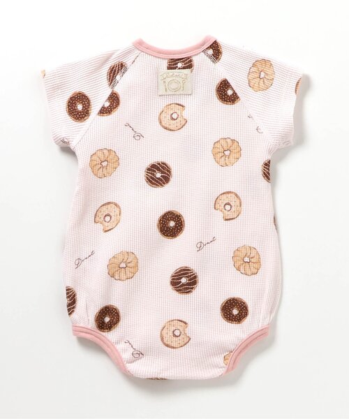 apres les cours(アプレレクール)の「おやつ柄ボディースーツ(ロンパース・キッズ・アイボリー/ピンク・80/70)」の16枚目の写真