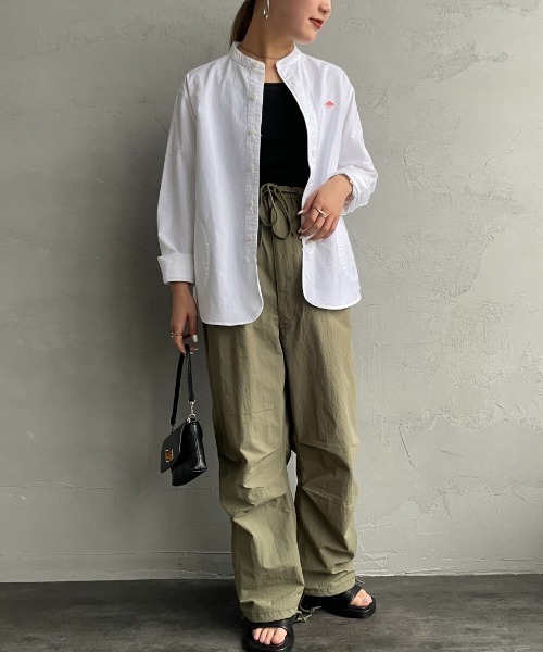 DANTON（ダントン）の「[DANTON/ダントン] バンドカラー オックスフォードシャツ(無地)（シャツ/ブラウス・レディース・ホワイト/ライトベージュ/ブルー・34/36/38）」の16枚目の写真
