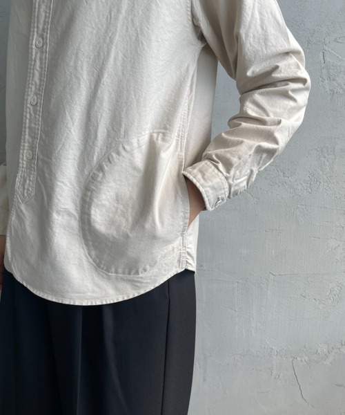 DANTON/ダントン] バンドカラー オックスフォードシャツ(無地)（シャツ