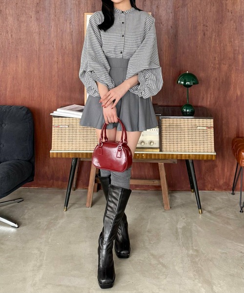 clear（クリア）の「柄アソートマルチスリーブ長袖ブラウス[オフィスカジュアル 大人綺麗目]≪SS新作≫（シャツ/ブラウス・レディース・オフホワイト/ブラック系その他/グレー/ホワイト系その他/ブルー系その他・F）」の8枚目の写真