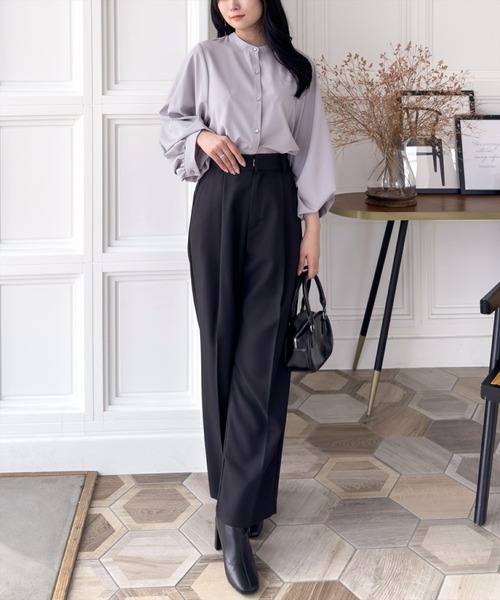 clear（クリア）の「柄アソートマルチスリーブ長袖ブラウス[オフィスカジュアル 大人綺麗目]≪SS新作≫（シャツ/ブラウス・レディース・オフホワイト/ブラック系その他/グレー/ホワイト系その他/ブルー系その他・F）」の9枚目の写真