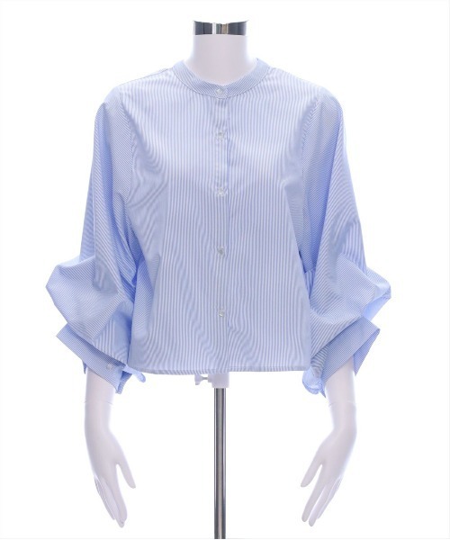 clear（クリア）の「柄アソートマルチスリーブ長袖ブラウス[オフィスカジュアル 大人綺麗目]≪SS新作≫（シャツ/ブラウス・レディース・オフホワイト/ブラック系その他/グレー/ホワイト系その他/ブルー系その他・F）」の21枚目の写真