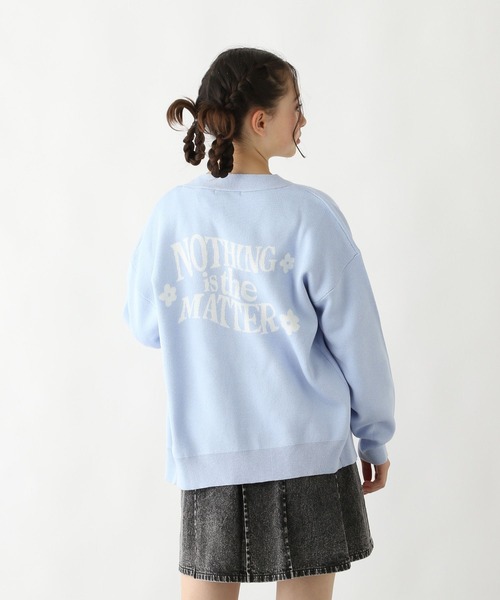 GLOBAL WORK（グローバルワーク）の「洗えるアソートニットカーデ/323375（カーディガン/ボレロ・キッズ・ブラック/サックスブルー/アイボリー・130cm/140cm/150cm/160cm）」の3枚目の写真