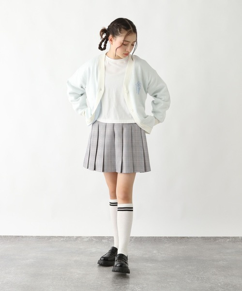 GLOBAL WORK（グローバルワーク）の「洗えるアソートニットカーデ/323375（カーディガン/ボレロ・キッズ・ブラック/サックスブルー/アイボリー・130cm/140cm/150cm/160cm）」の5枚目の写真