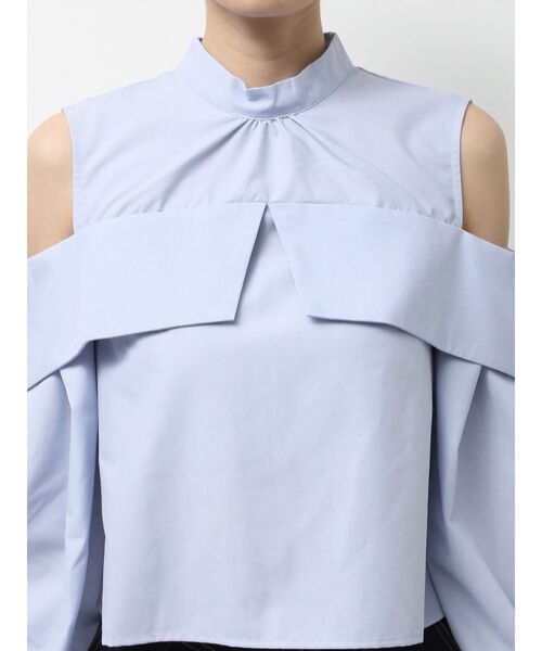 MERCURYDUO（マーキュリーデュオ）の「オフショルダーオープンショルダーボリュームスリーブブラウス（シャツ/ブラウス・レディース・ライトブルー/オフホワイト/ミント/イエロー・FREE）」の15枚目の写真