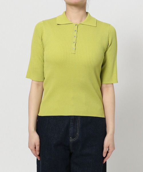 mysty woman サマーポロニット mysty woman｜サマーニットポロ | Rakuten Fashion(楽天