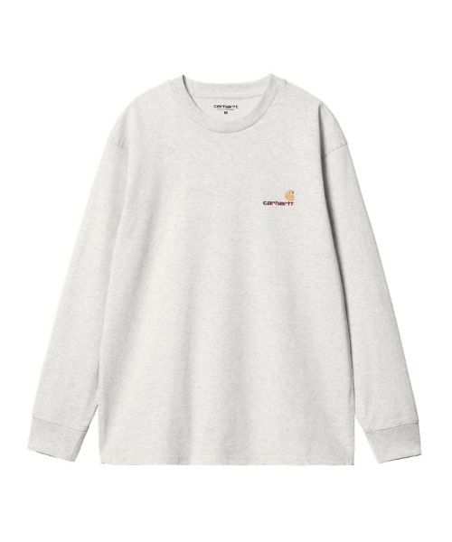 Carhartt WIP(カーハートダブリューアイピー)の「L/S AMERICAN SCRIPT T-SHIRT(Tシャツ/カットソー・メンズ・キナリ/ホワイト/アッシュ/ブラック・LARGE/MEDIUM/SMALL)」の4枚目の写真