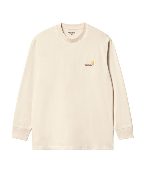 Carhartt WIP(カーハートダブリューアイピー)の「L/S AMERICAN SCRIPT T-SHIRT(Tシャツ/カットソー・メンズ・キナリ/ホワイト/アッシュ/ブラック・LARGE/MEDIUM/SMALL)」の2枚目の写真