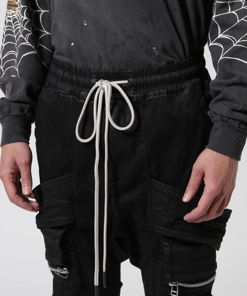 パンツ A.F ARTEFACT SAROUEL CARGO PANTS A.F ARTEFACT - Sheepe Leather Stretch Cargo Sarouel Skinny