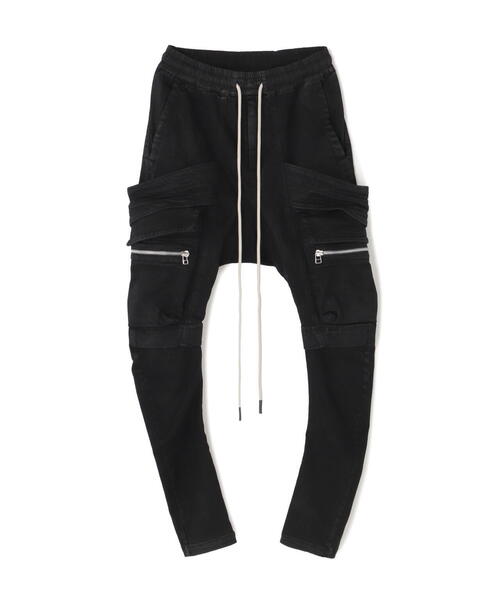 ROYAL FLASH（ロイヤルフラッシュ）の「A.F ARTEFACT/エーエフ・アーティファクト/Denim Coating Cargo Sarouel Pants（カーゴパンツ・メンズ・ブラック・1/2/3）」の10枚目の写真