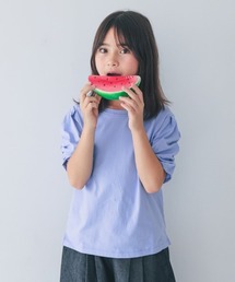 NHT（エヌエイチティー）の「NHT/エヌエイチティー ギャザーパフTシャツ（Tシャツ/カットソー・キッズ）」