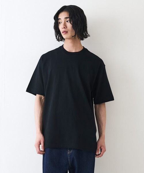 HANES(ヘインズ)の「【HANES/ヘインズ】【7.0oz 究極の先染め黒】KURO クルーネックT ビッグシルエット キングサイズ 丸胴・タグレス(Tシャツ/カットソー・メンズ・ブラック・XX-LARGE)」の11枚目の写真