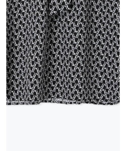 Te chichi TERRASSE（テチチテラス）の「無地/幾何柄7分袖ボウタイブラウス（シャツ/ブラウス・レディース・ブラック/オフホワイト/モカ・F）」の16枚目の写真