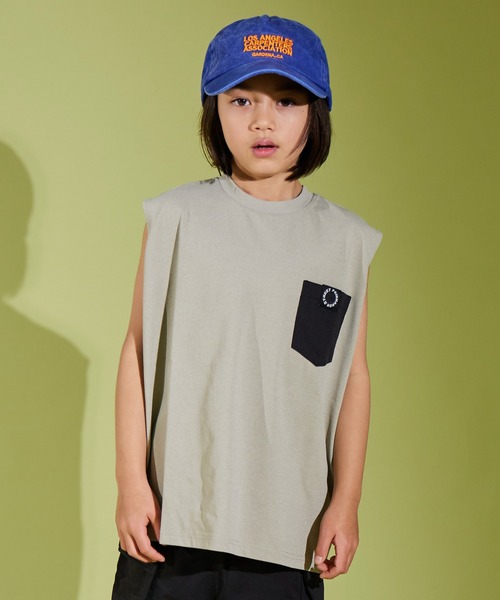 PAIRMANON STREET（ペアマノンストリート）の「【PAIRMANON STREET】マルチファンクション 吸水速乾 タンクトップ ノースリーブ（タンクトップ・キッズ・ブラック/カーキ/ホワイト系その他/ベージュ・130/140/160/110/120/100/150）」の3枚目の写真