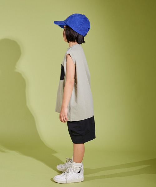 PAIRMANON STREET（ペアマノンストリート）の「【PAIRMANON STREET】マルチファンクション 吸水速乾 タンクトップ ノースリーブ（タンクトップ・キッズ・ブラック/カーキ/ホワイト系その他/ベージュ・130/140/160/110/120/100/150）」の7枚目の写真