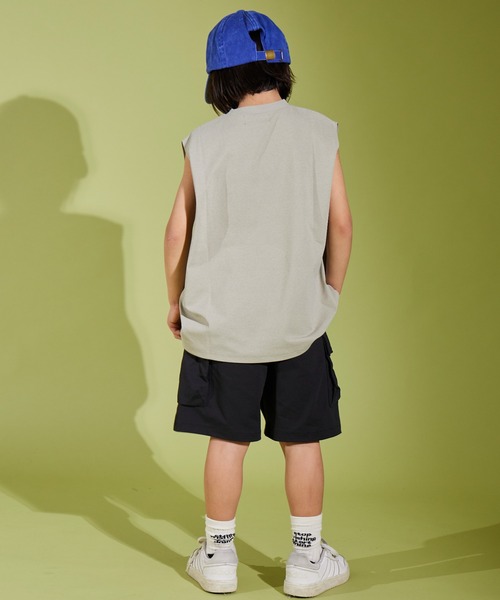 PAIRMANON STREET（ペアマノンストリート）の「【PAIRMANON STREET】マルチファンクション 吸水速乾 タンクトップ ノースリーブ（タンクトップ・キッズ・ブラック/カーキ/ホワイト系その他/ベージュ・130/140/160/110/120/100/150）」の8枚目の写真