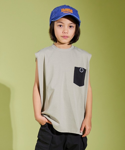 PAIRMANON STREET（ペアマノンストリート）の「【PAIRMANON STREET】マルチファンクション 吸水速乾 タンクトップ ノースリーブ（タンクトップ・キッズ・ブラック/カーキ/ホワイト系その他/ベージュ・130/140/160/110/120/100/150）」の10枚目の写真