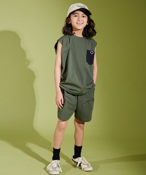 PAIRMANON STREET（ペアマノンストリート）の「【PAIRMANON STREET】マルチファンクション 吸水速乾 タンクトップ ノースリーブ（タンクトップ・キッズ・ブラック/カーキ/ホワイト系その他/ベージュ・130/140/160/110/120/100/150）」の12枚目の写真